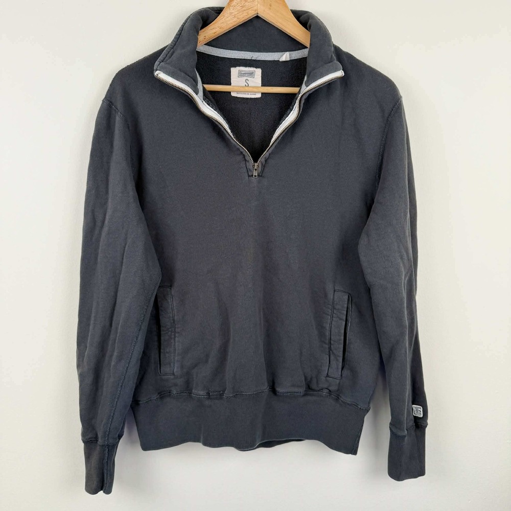 Tailgate Clothing Mens Charcoal Gray Quarter Zip Sweatshirt Est 1997 Size S